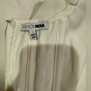 White corset top from fashion nova in size small